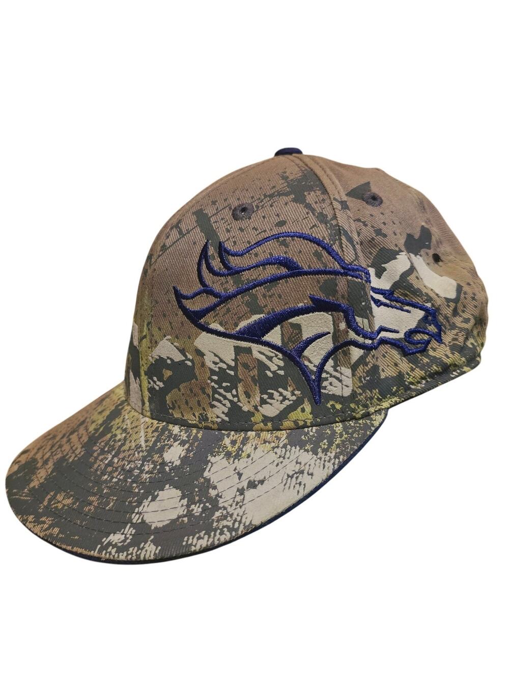 Denver Bronocs 210 fitted ball cap size 7 1/4 damaged